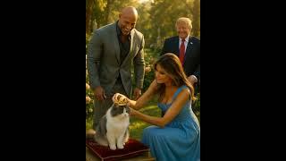 Melania Crowns the Cat Queen  | Trump & The Rock Celebrate Royal Moment 