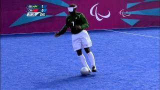 Football 5-a-side - BRA vs CHN - 2nd half - Men's - B1 Prelims - London 2012 Paralympic Games