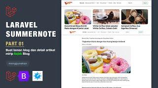 ️Laravel Summernote - Part 01