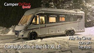 Carthago Chic e-line I 61 XL LE, a three-axle at the Tre Cime di Lavaredo