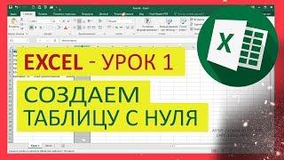 Уроки Exсel для чайника - №1. Как создать таблицу в excel