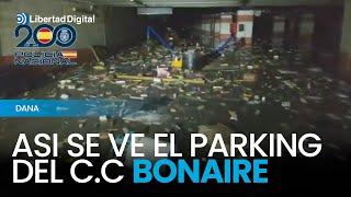 Así se encuentra el parking del centro comercial Bonaire