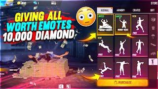 GIVING ALL EMOTE WORTH 10,000 DIAMONDS TO MY SUBSCRIBER - GARENA FREE FIRE