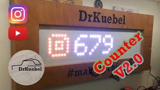 The YouTube & Instagram Subscriber Counter Version 2 DIY / Arduino / ESP8266 / WemosD1