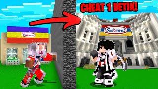 AZUYA CURANG ! CHEAT 1 X CLICK BUAT PENJARA INDOMARET KOCAK PALING BESAR DI MINECRAFT ! AWTO MENANG