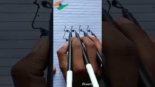 Indian army drawing  || 4 drawing same time #art #trending #viral #army