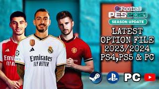 Pes 2021 Option File 2023/2024 | Patch 22/23 | Transfer Update | PS4 PC PS5 | Smokepatch