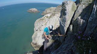 Dream of White Horses @ Gogarth in Anglesey - 50m Abseil