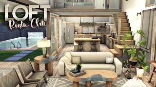 RUSTIC CHIC LOFT | No CC | The Sims 4: Speed Build