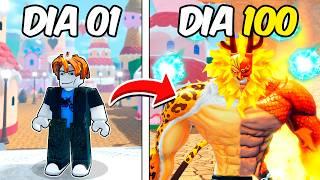 PASSEI 100 DIAS USANDO SOMENTE FRUTAS MITICAS NO FRUIT BATTLEGROUNDS!