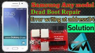 Samsung Galaxy J1Ace J110H Dead Boot Repair Ufi JTAG Error Writing at address problem solution