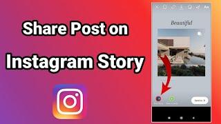 How to Share Post on Instagram 2024 || How to Share post on Instagram Story