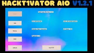 FREE HACKT1VATOR AIO V1.2.1 - iCloud Bypass & Passcode For iPhone 5s-X (iOS 12-17)