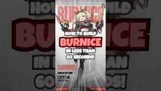 How To Build BURNICE In Under 60 Seconds! | Zenless Zone Zero #shorts