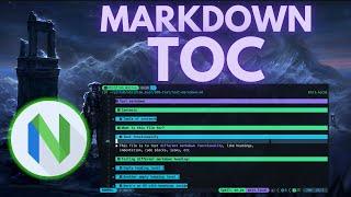 Create table of contents in neovim with markdown-toc