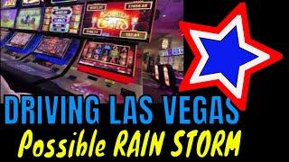 #glowman RAIN in Las Vegas - Driving around LIVE Stream - Casino NPC’s Aliens & Police Action￼