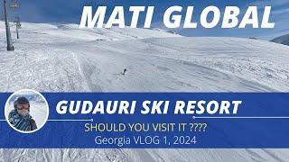 Georgia, Gudauri SKI Resort.  Should you visit??? #vlog1 #snowboard #ski #2024 