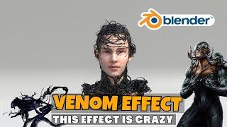 Grow Venom Tendrils Over Any 3d Object | Venom Effect in Blender