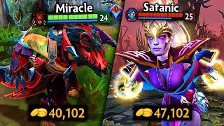 Miracle y Satanic se enfrentaron en el DOTA MAS BRUTAL que veras hoy