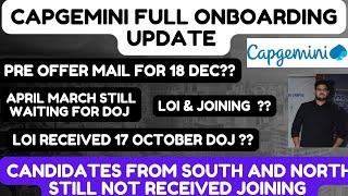 Capgemini onboarding & Joining Doubts ?? |October Doj | Pre Offer Mail |Latest updates joining