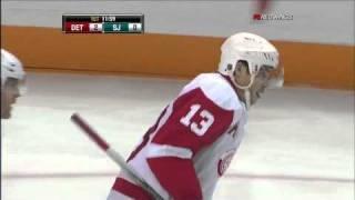 Pavel Datsyuk slices D and scores 11/30/10