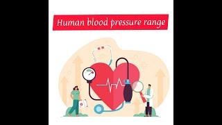 Range of human blood pressure - Normal to Hypertensive crisis