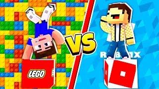 ЛАКИ БЛОК ЛЕГО vs. РОБЛОКС ( ROBLOX ) ЛАКИ БЛОК ! ВЫЖИВАНИЕ НА 1 ЛАКИ БЛОК В МАЙНКРАФТ Нуб и Про