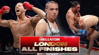 FIRST ROUND STOPPAGE!! ⏱ | Every Finish From Bellator Champions Series: London 