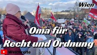 Oma für Recht und Ordnung Wien Martin Rutter Megademo "Neuwahlen jetzt!" 1.3.25