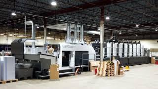 Mainline Printing Installs their 6th Komori Press (Time Lapse), a GLX840+C advance.