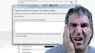 Sony Vegas Movie Studio HD Platinum 11 Has Stopped Working Error - SOLVED!