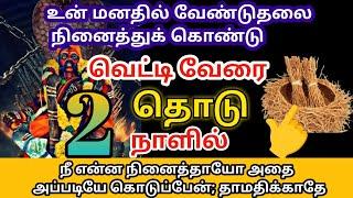 இந்த வெட்டிவேரை தொடு உன் வேண்டுதல் நிறைவேறும்/#karuppan/#deivaprasannam/#deivavaakku