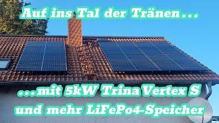 Die 5kW Trina Süd-Erweiterung ist fertig  Victron 250/100 / LiFePo4 Speicher #solar #lifepo4 #diy