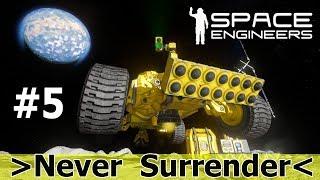 Space Engineers: Выживание в "Never Surrender". Ховеркрафт и радар для сканирования поверхности.