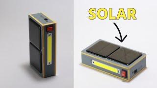 How to make a rechargeable led light with solar panel