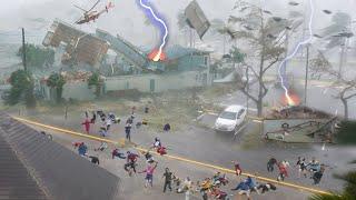 Chaos in Belgrade, Serbia now! The worst storm in history bring the flood