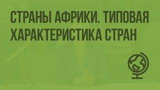 Страны Африки. Типовая характеристика стран. Видеоурок по географии 7 класс