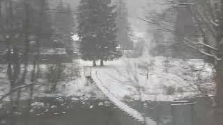 Winter Just Arrived  From The Train