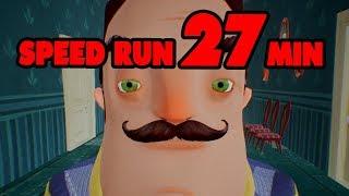 Hello Neighbor Full Game Speedrun [27 MINUTES]