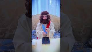 The ugly little girl ran into God's ear#Jesus#christ#short#Daemon
