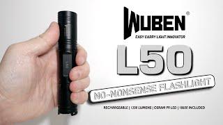 WUBEN L50 rechargeable flashlight - OSRAM P9 LED - 1200 lumens