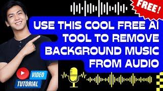 AI remove background music from audio