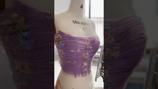 Making a corset long sleeves wisteria mini dress #dress #gown #fashion #prom #sewing #hautecouture