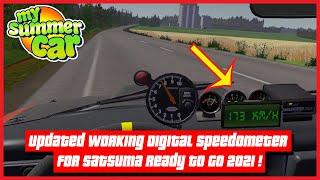 My Summer Car - Updated Working Digital Speedometer For Satsuma Ready To Go 2021 ! | Ogygia Vlogs