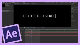 Tutorial Efecto Escritura After Effects + cursor| Español | expresiones simples | AE typing effect