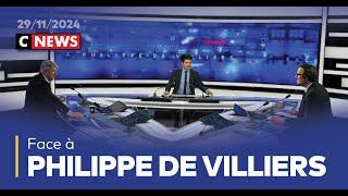 Face à Philippe de Villiers / 29 novembre 2024 (CNews)