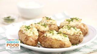 Twice-Baked Sour Cream and Chive Potatoes - Everyday Food with Sarah Carey