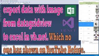 Export data with Image from Datagridview to Excel in VB.NET