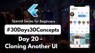 Cloning Complex UI in Flutter | Day 20 of Complete Flutter Crash Course | Beginner Friendly Course