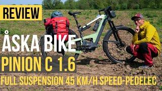 REVIEW ÅSKA BIKE | PINION FULL SUSPENSION 45 KM/H SPEED-PEDELEC